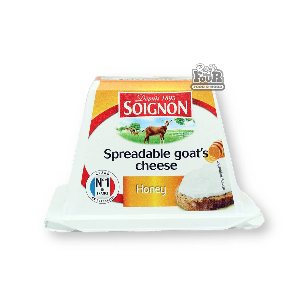 Goat cheese "Soignon" with honey, high fat 150g